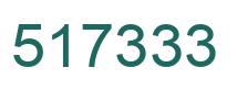 Number 517333 green image