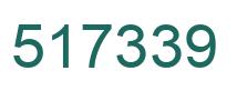 Number 517339 green image