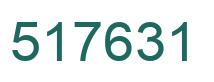 Number 517631 green image