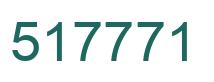 Number 517771 green image