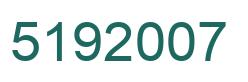 Number 5192007 green image