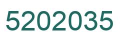 Number 5202035 green image