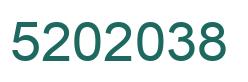 Number 5202038 green image