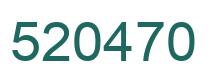Number 520470 green image