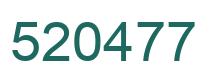 Number 520477 green image