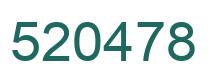 Number 520478 green image