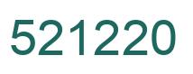 Number 521220 green image