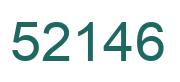 Number 52146 green image