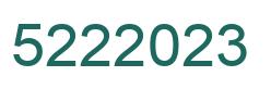 Number 5222023 green image