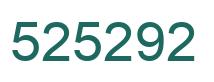 Number 525292 green image