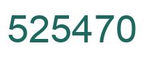 Number 525470 green image