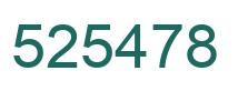 Number 525478 green image