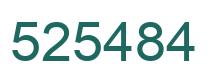 Number 525484 green image