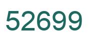 Number 52699 green image