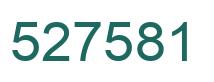 Number 527581 green image