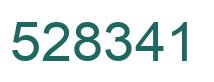 Number 528341 green image