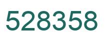 Number 528358 green image