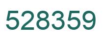 Number 528359 green image