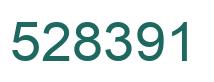Number 528391 green image