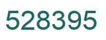 Number 528395 green image