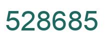 Number 528685 green image