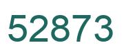 Number 52873 green image
