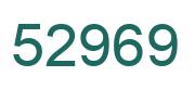 Number 52969 green image