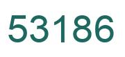 Number 53186 green image
