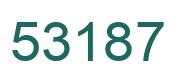 Number 53187 green image