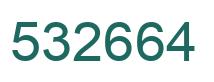 Number 532664 green image