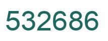 Number 532686 green image