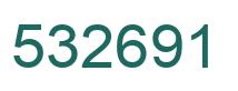 Number 532691 green image