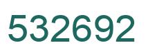 Number 532692 green image