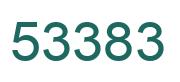 Number 53383 green image