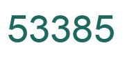 Number 53385 green image