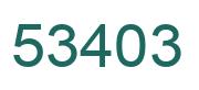 Number 53403 green image