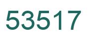 Number 53517 green image