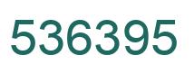 Number 536395 green image