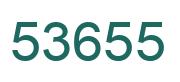 Number 53655 green image
