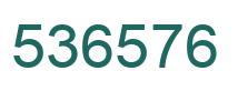 Number 536576 green image