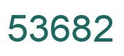 Number 53682 green image
