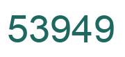 Number 53949 green image
