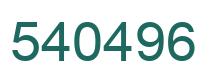 Number 540496 green image