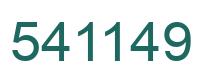Number 541149 green image