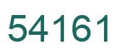 Number 54161 green image