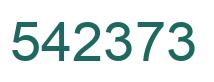 Number 542373 green image