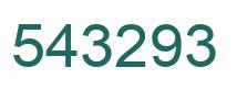 Number 543293 green image