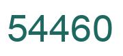 Number 54460 green image