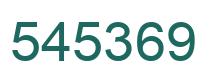 Number 545369 green image