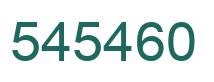 Number 545460 green image